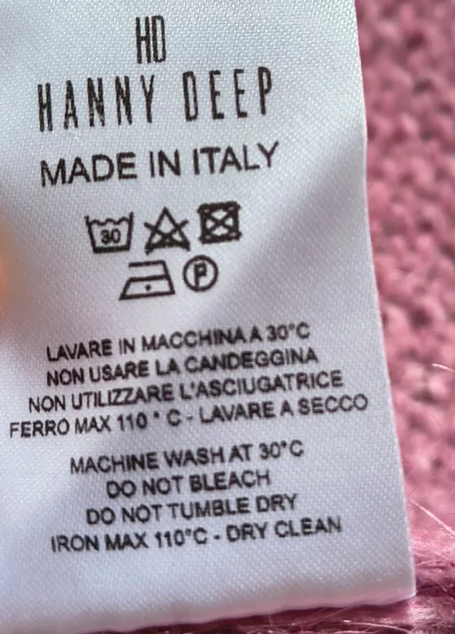 Maglioncino Hanny Deep rosa sfumato, mohair, S/M