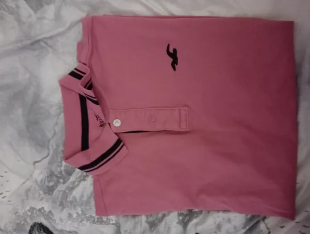 Camisa Polo Hollister Rosa