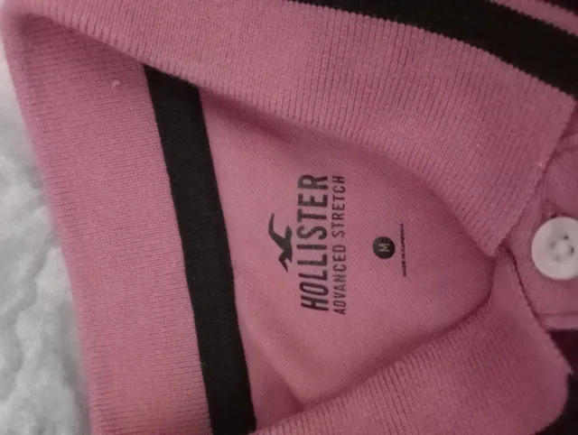 Camisa Polo Hollister Rosa