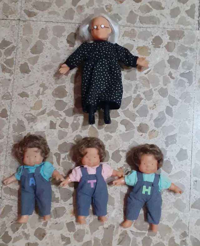 Muñecas Les 3 Bessones.- Las tres mellizas