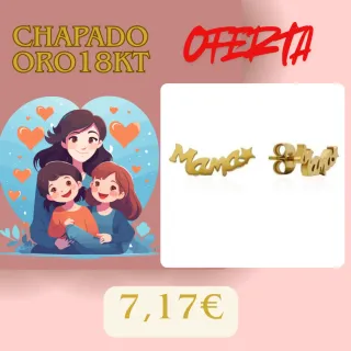 Oferta Pendientes Chapados Oro 18kt