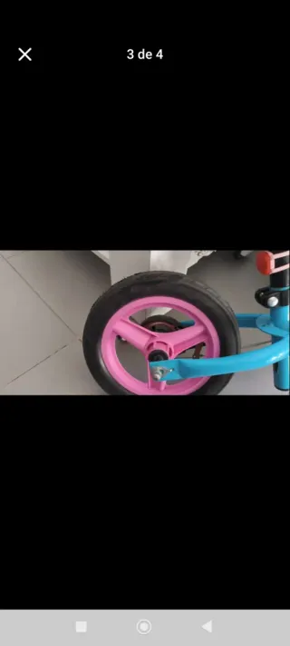 Bicicleta sin pedales B'TWIN azul