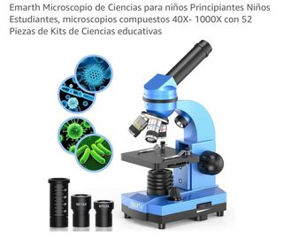 Microscopio Emarth 40X-1000X para Estudiantes