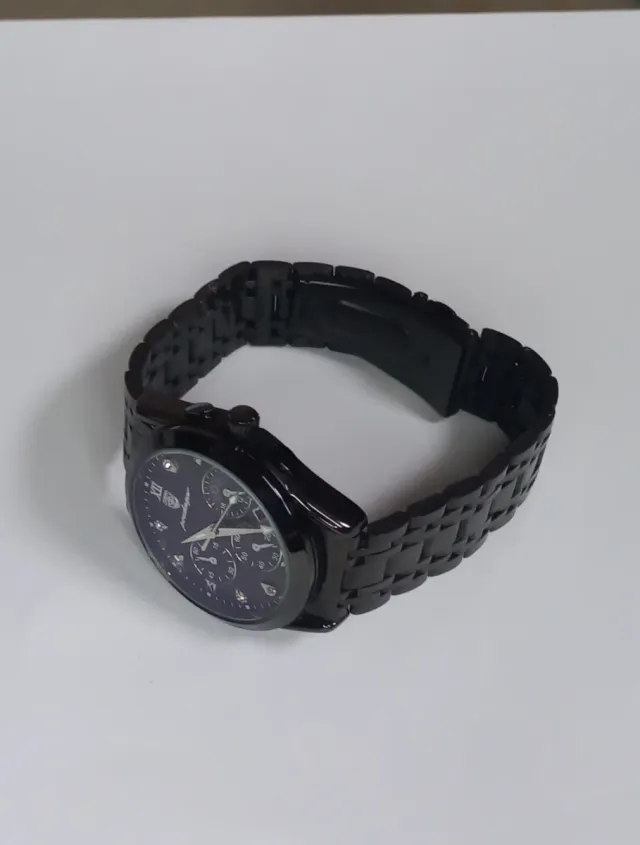 Reloj Caballero Podegar Negro/Plateado