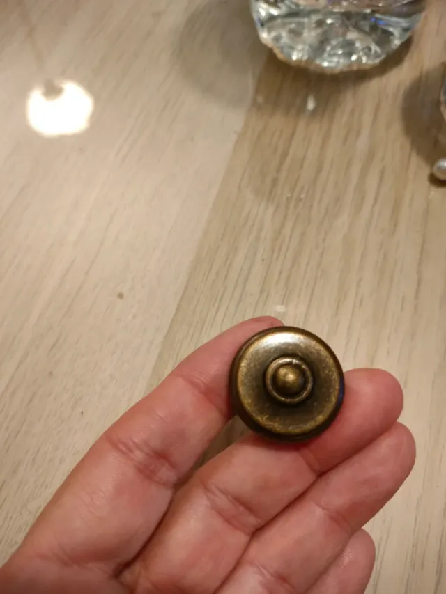 Lote 16 Tiradores Pomos Bronce Vintage