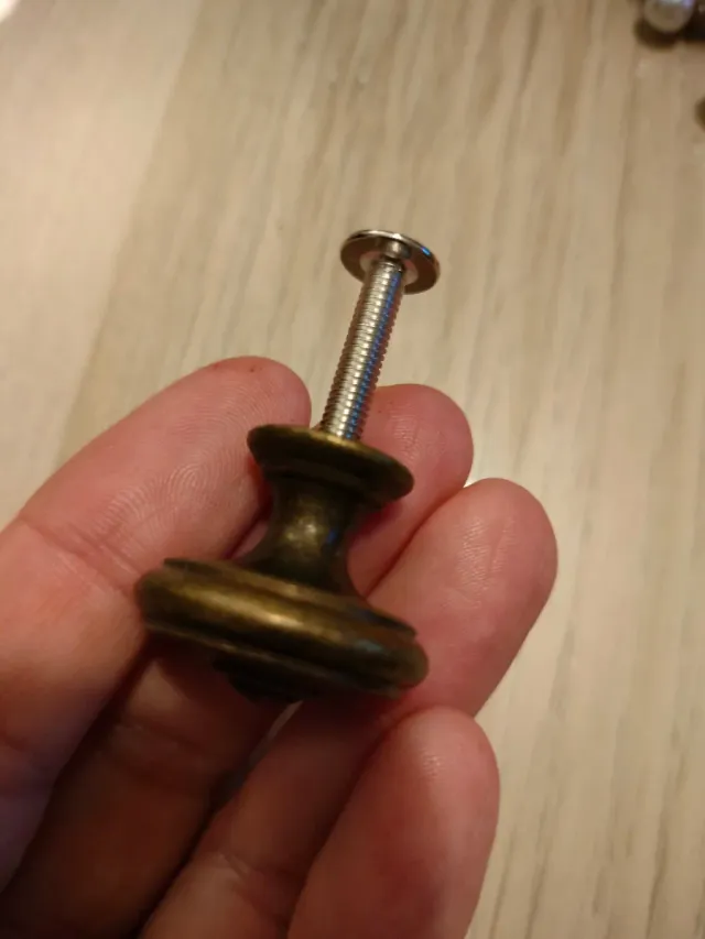 Lote 16 Tiradores Pomos Bronce Vintage