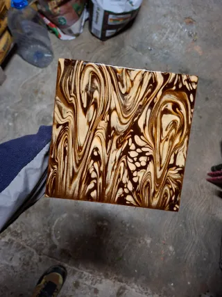 21 Azulejos Antiguos Jaspe Marrón/Crema