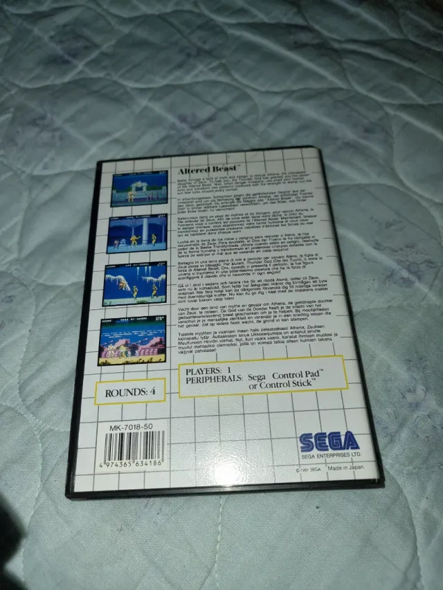 Sega Master System Altered Beast Arcade