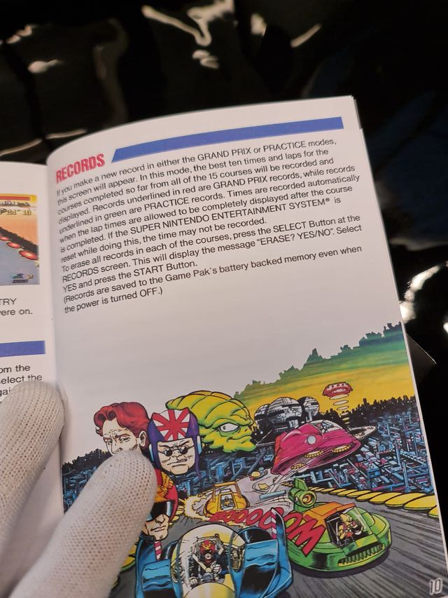 Manual Reemplazo F-Zero SNES