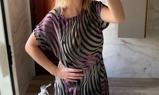 Vestido estampado tela XL