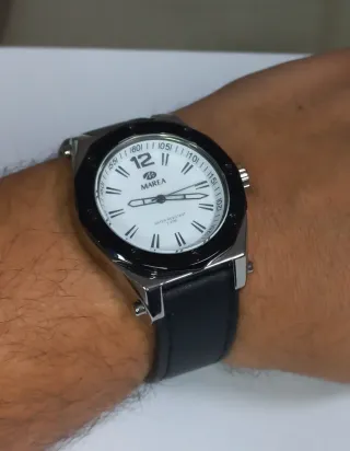 Reloj Marea Caballero Negro y Blanco