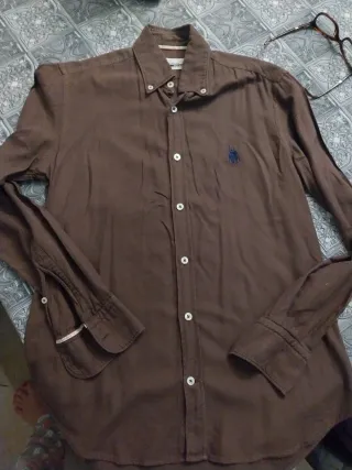 Camicia U.S. Polo Assn. marrone