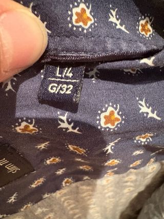 Camisa estampada Forecast azul y blanco