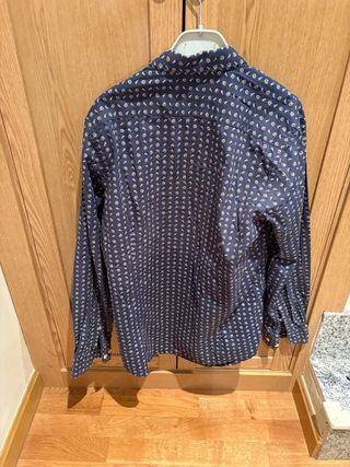 Camisa estampada Forecast azul y blanco