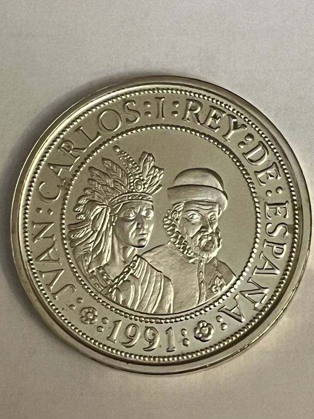 Moneda 5000 Pesetas 1991 Plata 54g