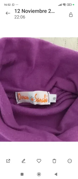 Lote 2 polos cuello alto mujer