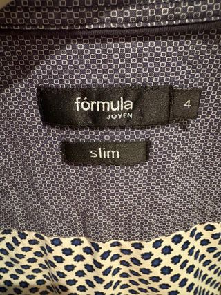 Camisa slim estampada Fórmula Joven