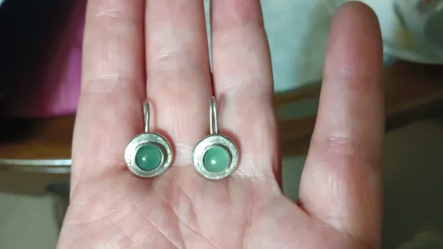 Pendientes Plata y Aventurina