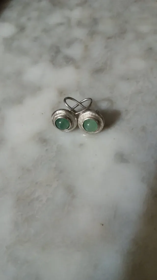 Pendientes Plata y Aventurina