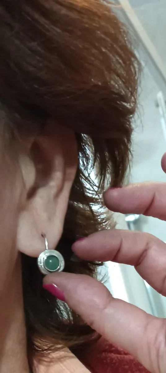 Pendientes Plata y Aventurina