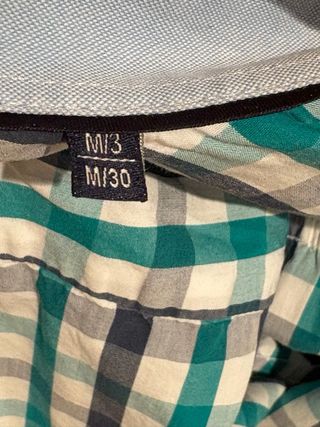 Camisa de cuadros Forecast azul y verde