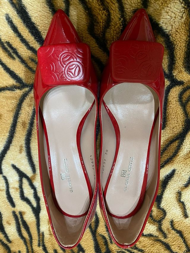 Tacones Gloria Ortiz Rojos Talla 38