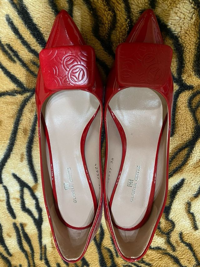 Tacones Gloria Ortiz Rojos Talla 38