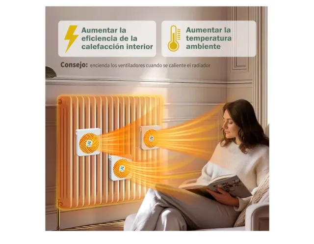 Ventilatore per radiatore a colonna Ecocalm bianco