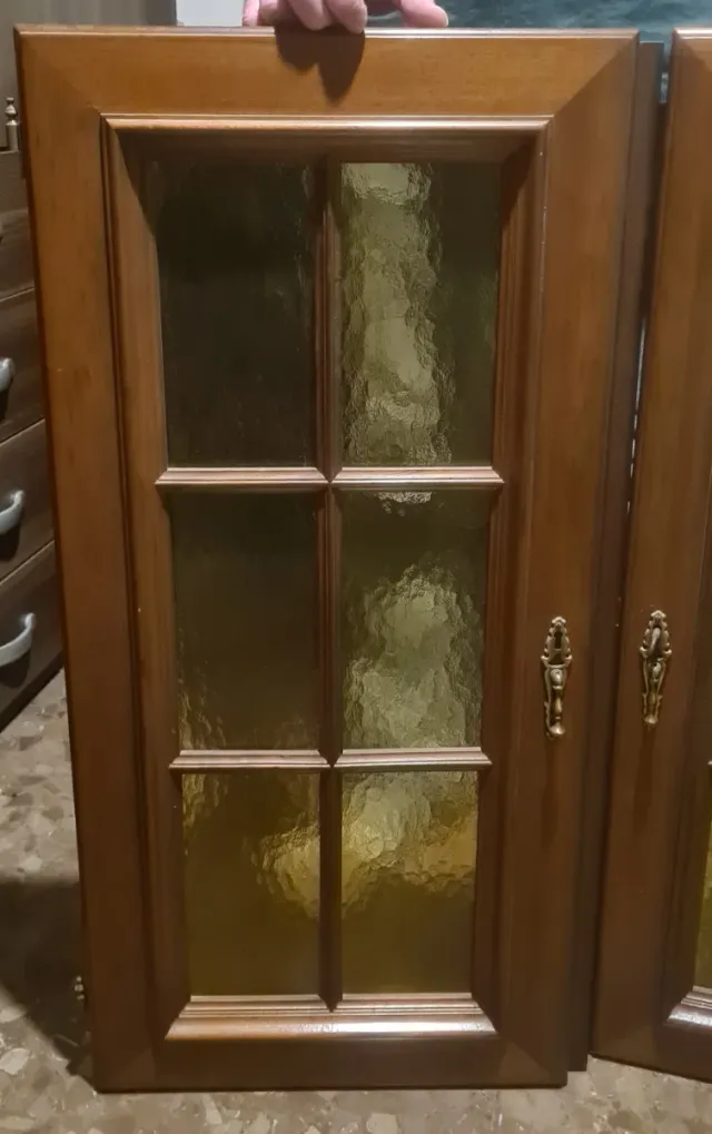 Puertas para vitrina con cristal texturizado