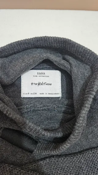 Jersey Zara niño gris 9 años
