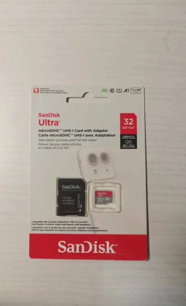 Carta SanDisk Ultra 32GB microSDHC con adattatore