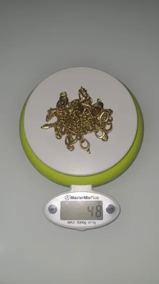 Collar y pulsera oró 18 kilate