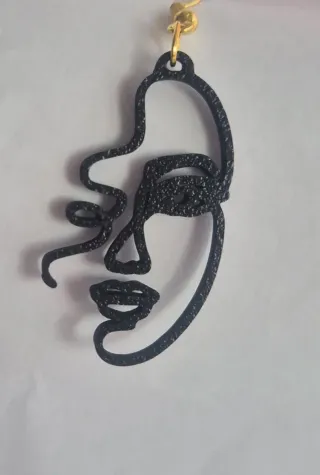 Pendientes Abstractos Negro y Blanco