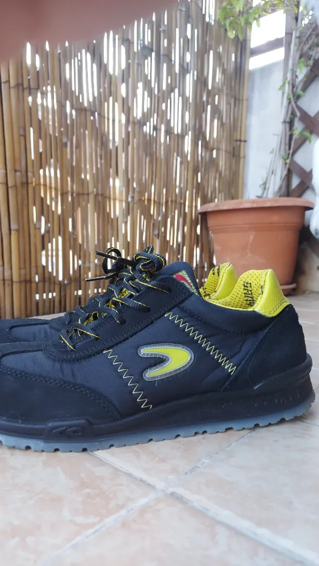 Scarpe da lavoro Cofra nere e gialle