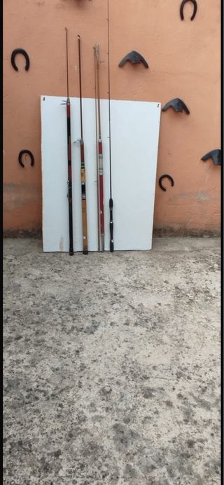 Lote 1 de cañas de pescar