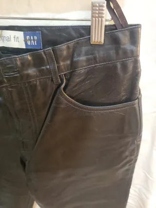 Pantalón Cuero Genuino GAP Original Fit Talla 6