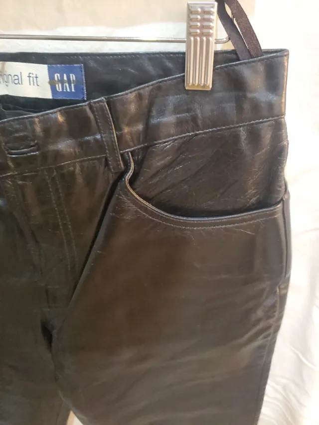 Pantalón Cuero Genuino GAP Original Fit Talla 6