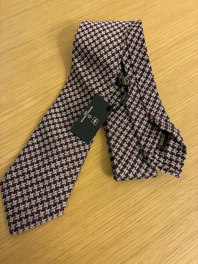 Corbata Doppelgänger Morado y Gris