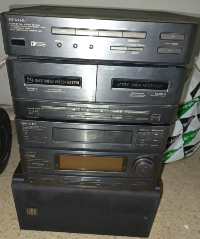 Minicadena Sharp CD-8600 Doble Cassette