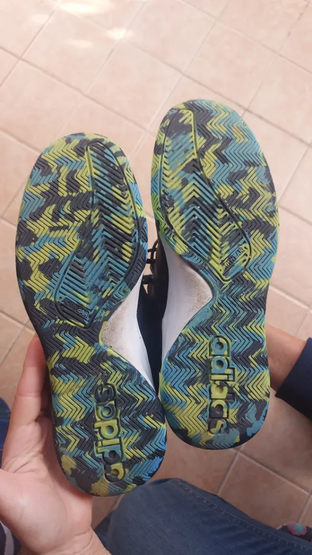 Adidas Scarpe da Ginnastica Blu/Verde Tg 38,5