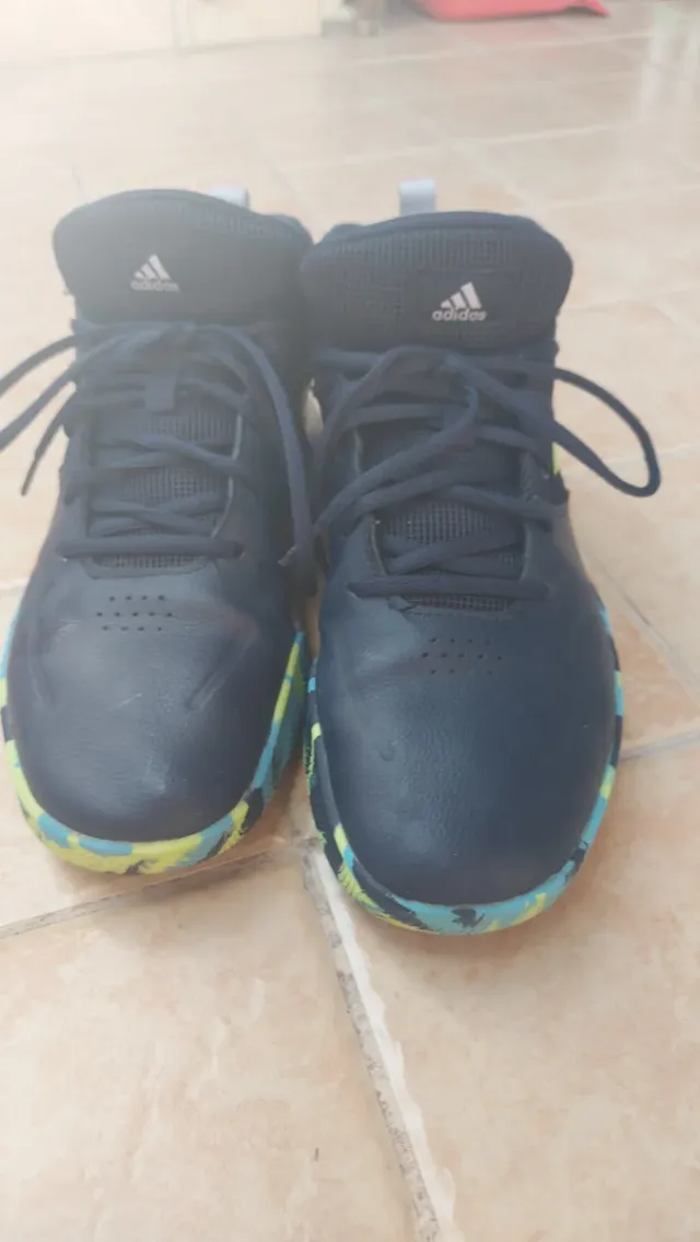 Adidas Scarpe da Ginnastica Blu/Verde Tg 38,5