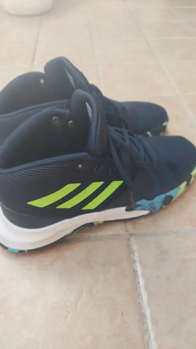 Adidas Scarpe da Ginnastica Blu/Verde Tg 38,5
