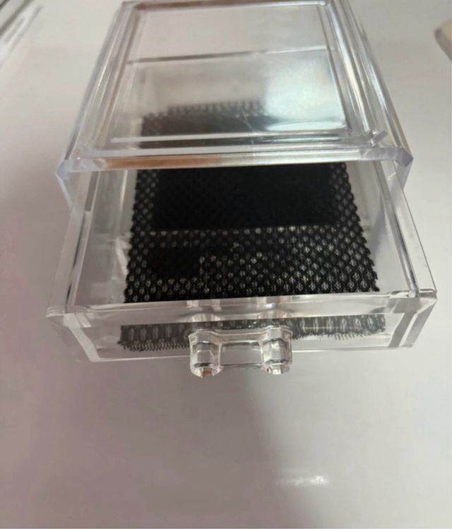 Joyero organizador transparente 3 cajones