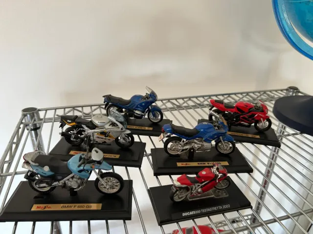 N.6 modellini Moto BMW, Ducati, Kawasaki