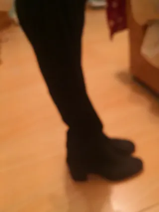 Botas negras de tacón