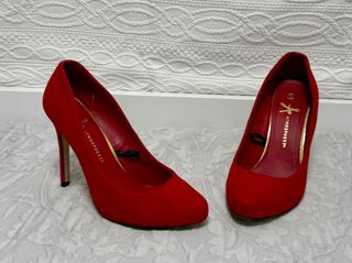 Scarpe col tacco rosse