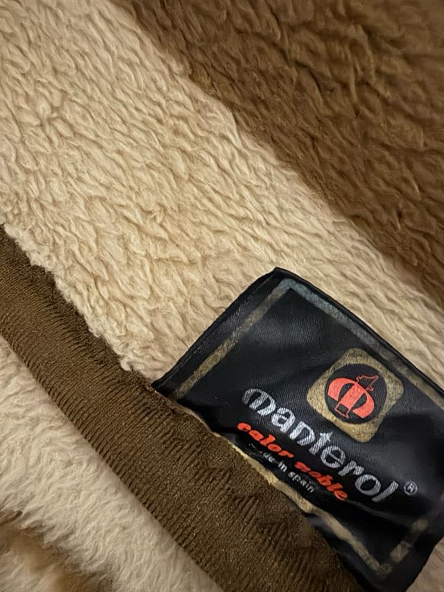 Manta Fleece 230x170 cm Beige y Marrón