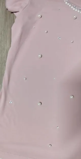 T-shirt donna rosa perla