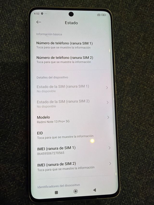Redmi Note 13 Pro+ 5G Blanco 256gb