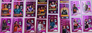 62 Cartas Topps Turbo Attax 2022 Pink Paralel